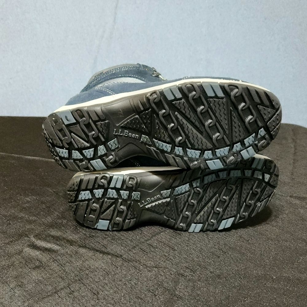 L.L. Bean Tek 2.5 blue gray yellow boots. Size 8M - Picture 4 of 5